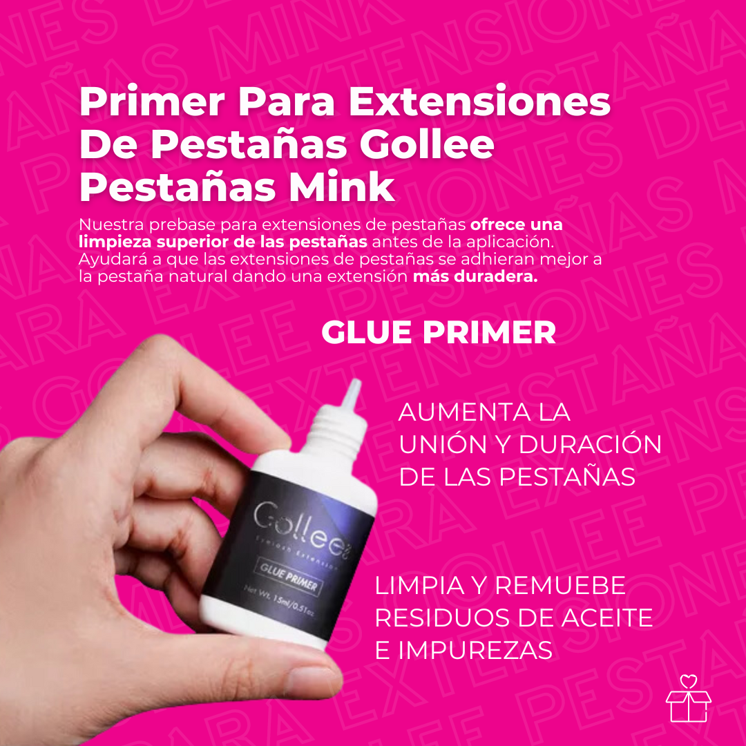 Primer Para Extensiones De Pestañas Gollee Pestañas Mink OnlyShop Mexico