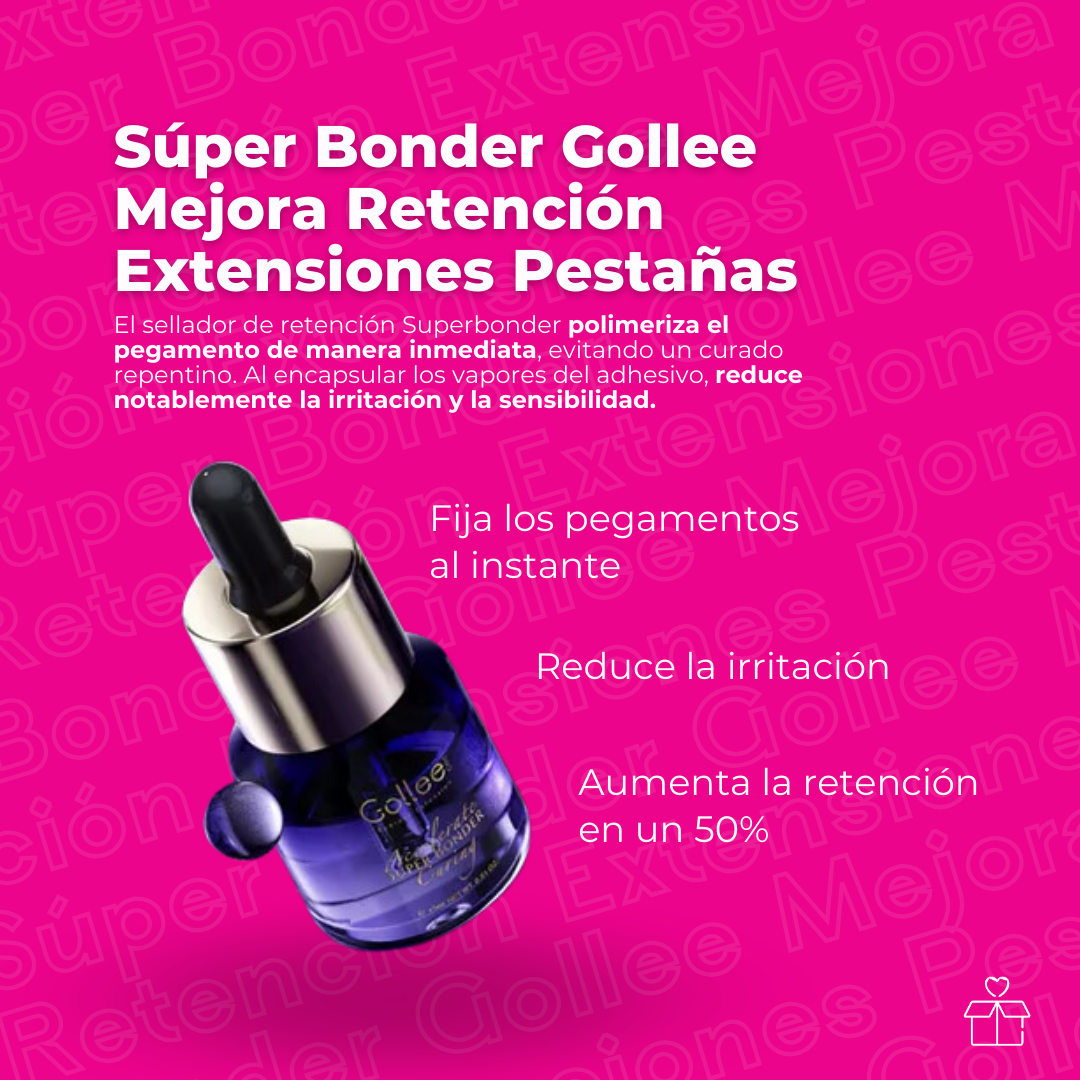 Súper Bonder Golle Mejora Retención Extensiones Pestañas OnlyShop Mexico