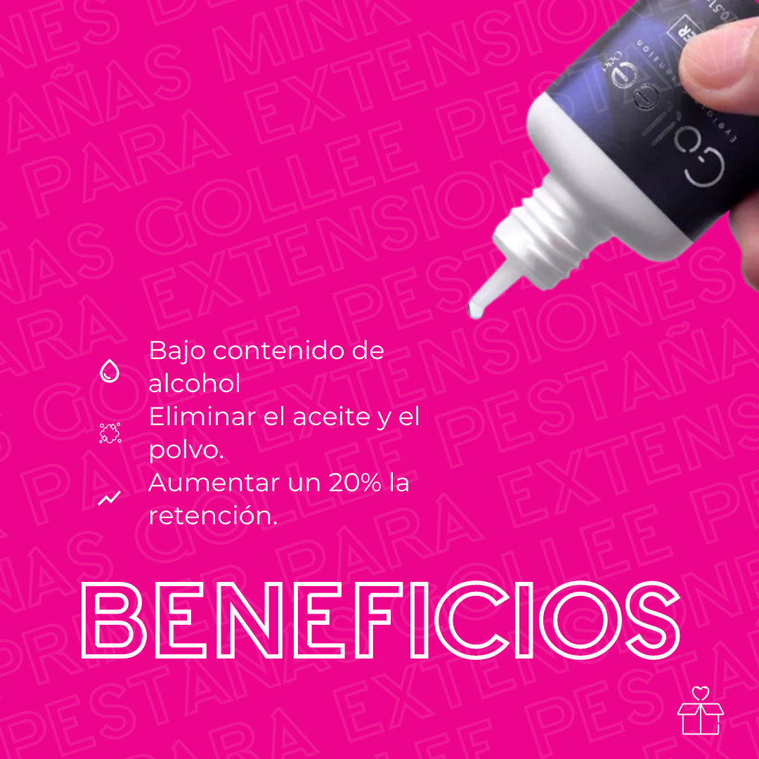 Primer Para Extensiones De Pestañas Gollee Pestañas Mink OnlyShop Mexico