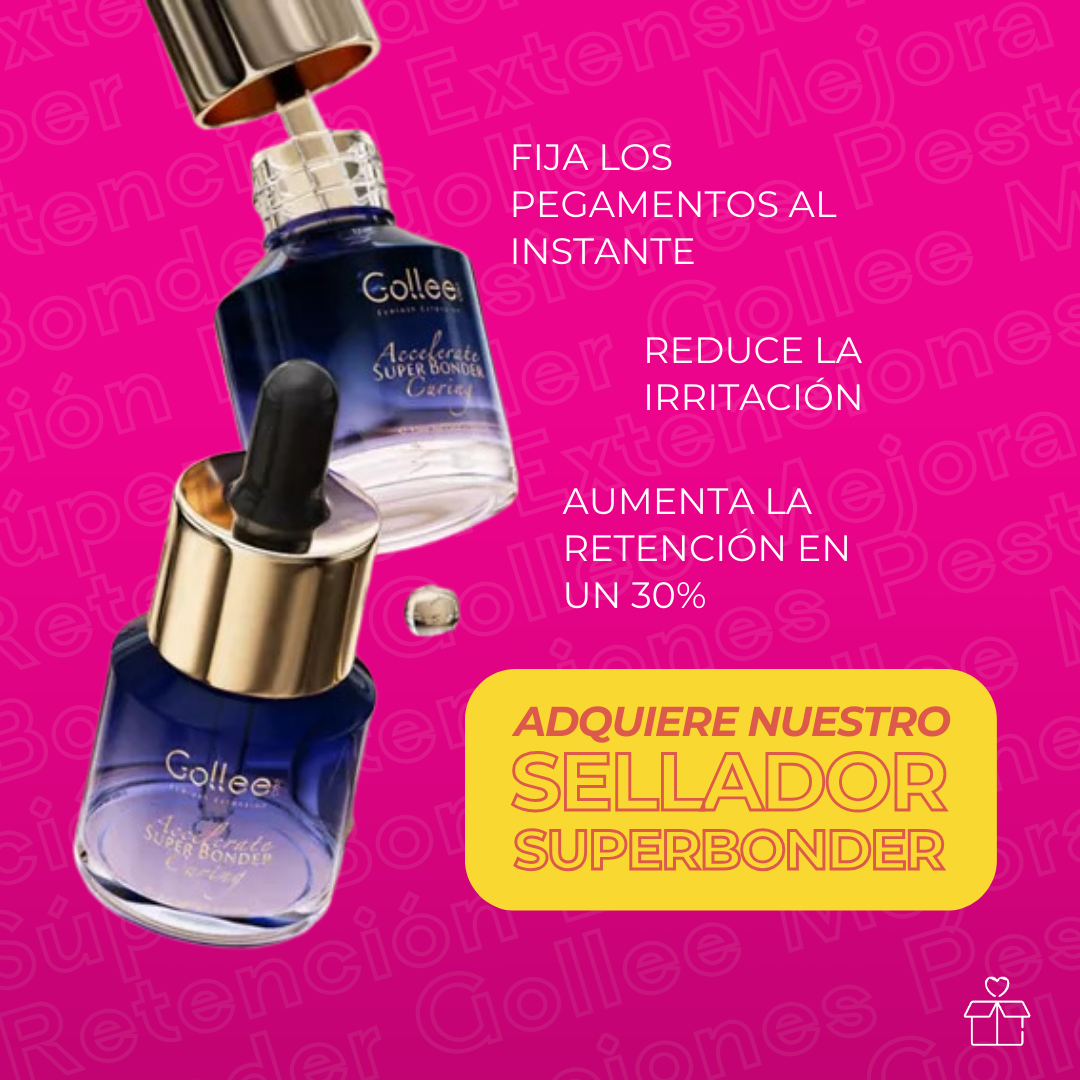 Súper Bonder Golle Mejora Retención Extensiones Pestañas OnlyShop Mexico
