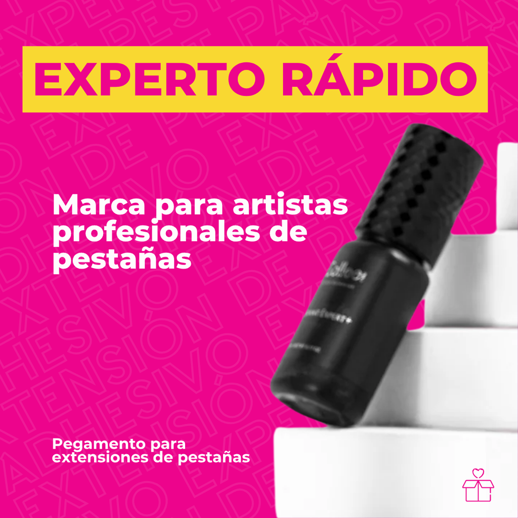 Adhesivo pegamento Gollee Radiant Expert para pestañas mink color negro