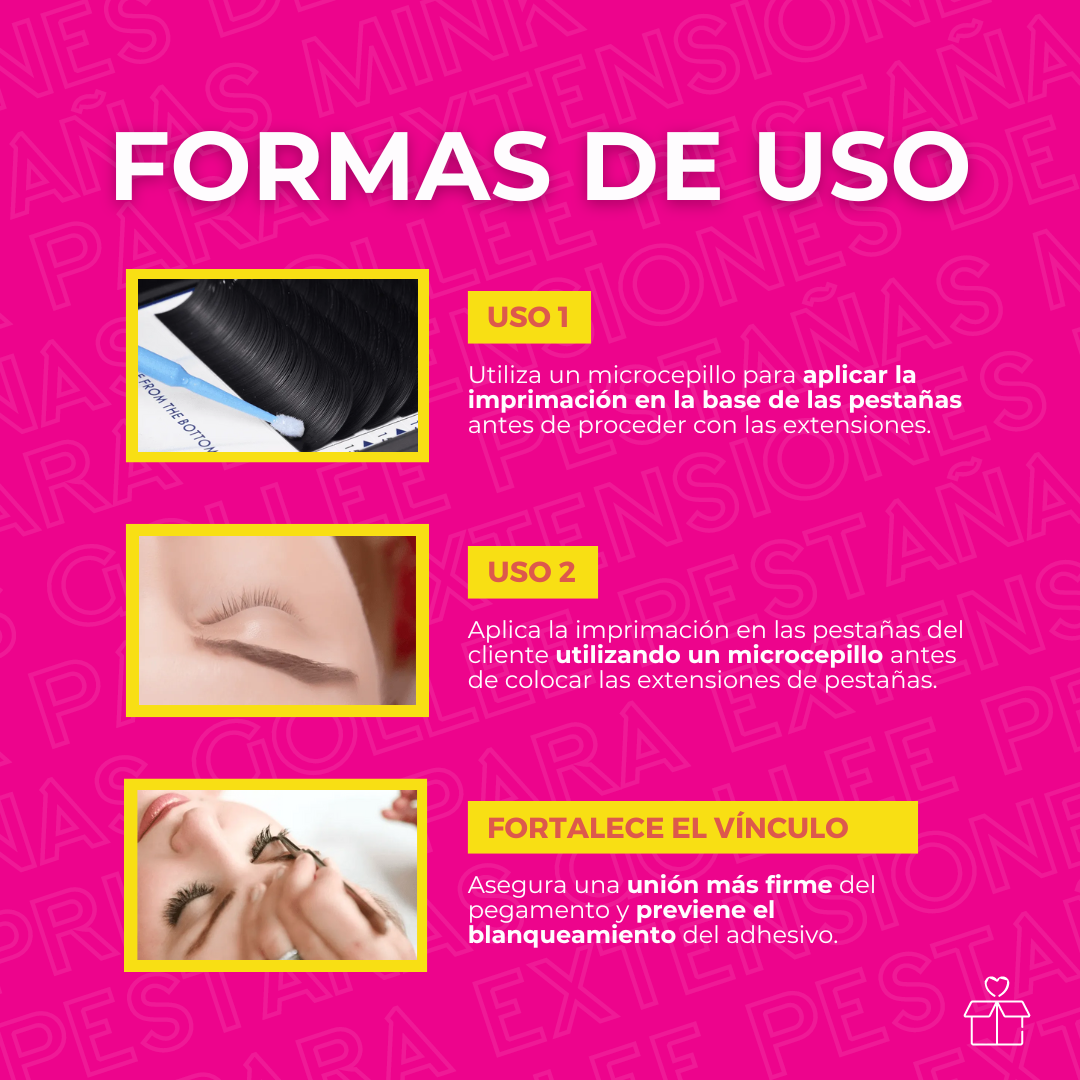 Primer Para Extensiones De Pestañas Gollee Pestañas Mink OnlyShop Mexico