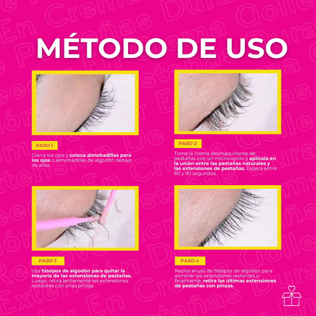 Removedor De Extensiones De Pestañas Gollee En Crema OnlyShop Mexico