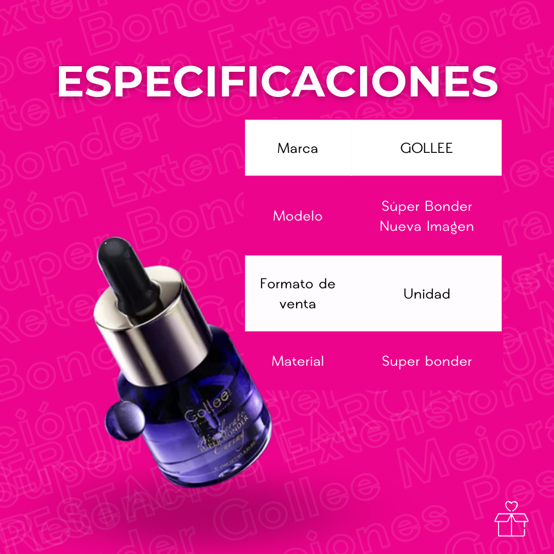 Súper Bonder Golle Mejora Retención Extensiones Pestañas OnlyShop Mexico