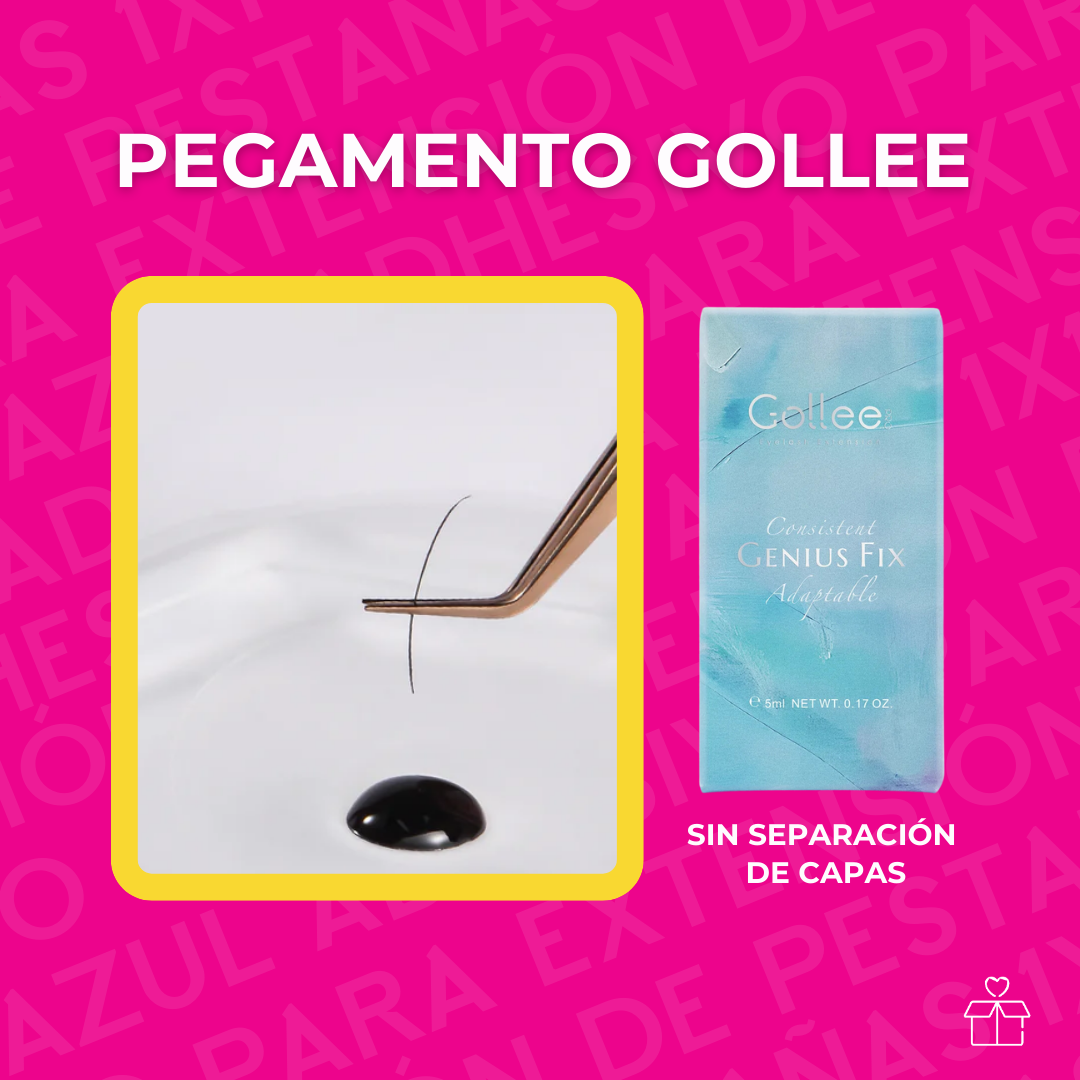 Adhesivo Pegamento Gollee Fix Genius Para Pestañas Mink Negro