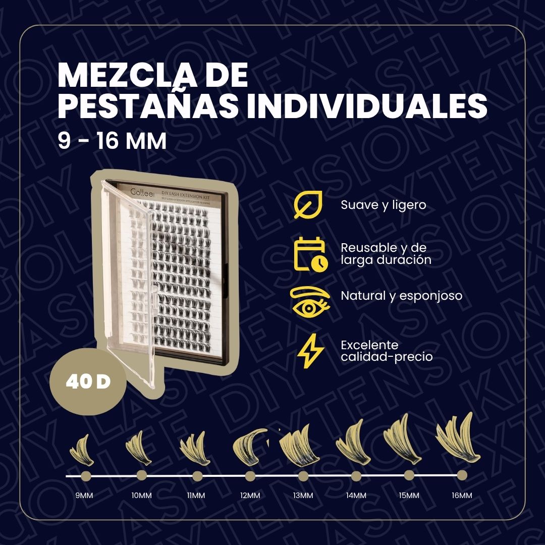 Pestañas Diy Golle Lash Extension Kit