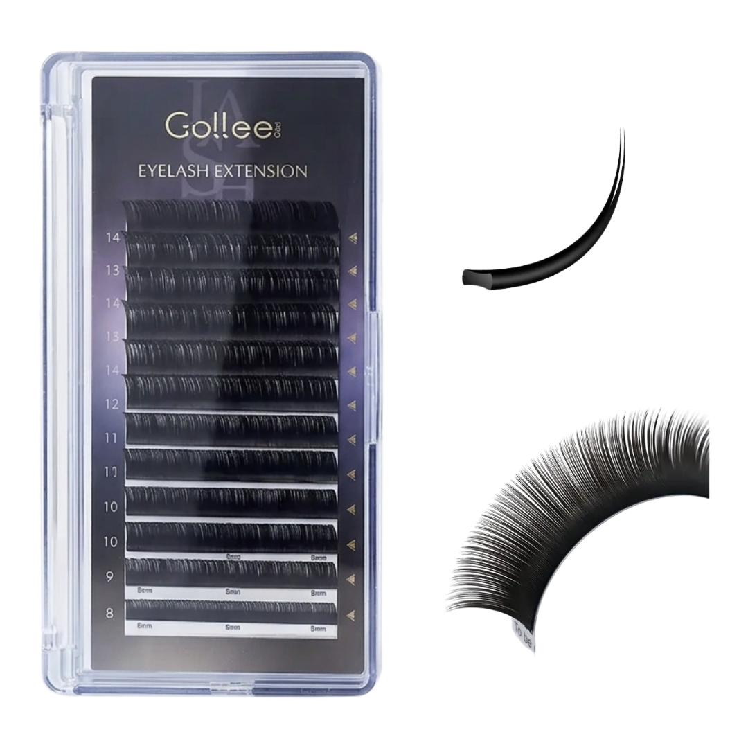 Blister Gollee Pestañas D-Mix Prearmadas Color Negro