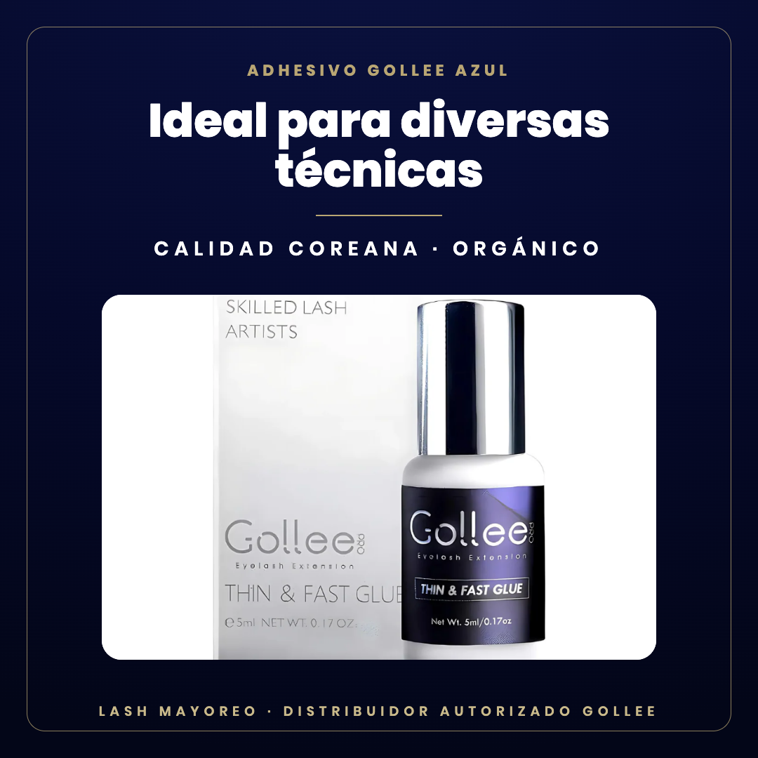 Adhesivo Gollee azul coreano — ideal para | Lash Mayoreo