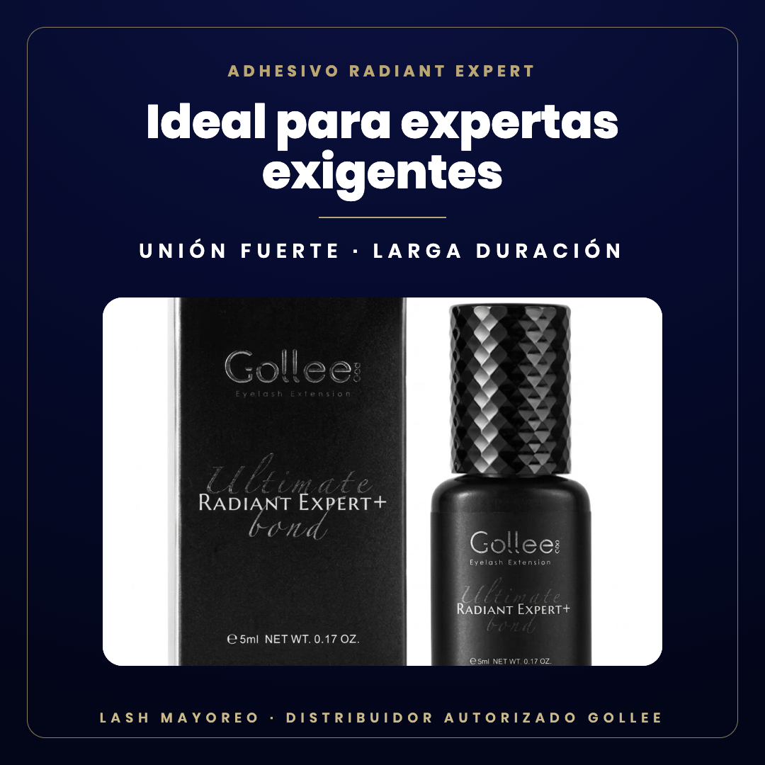 Adhesivo Radiant Expert Gollee — ideal para | Lash Mayoreo