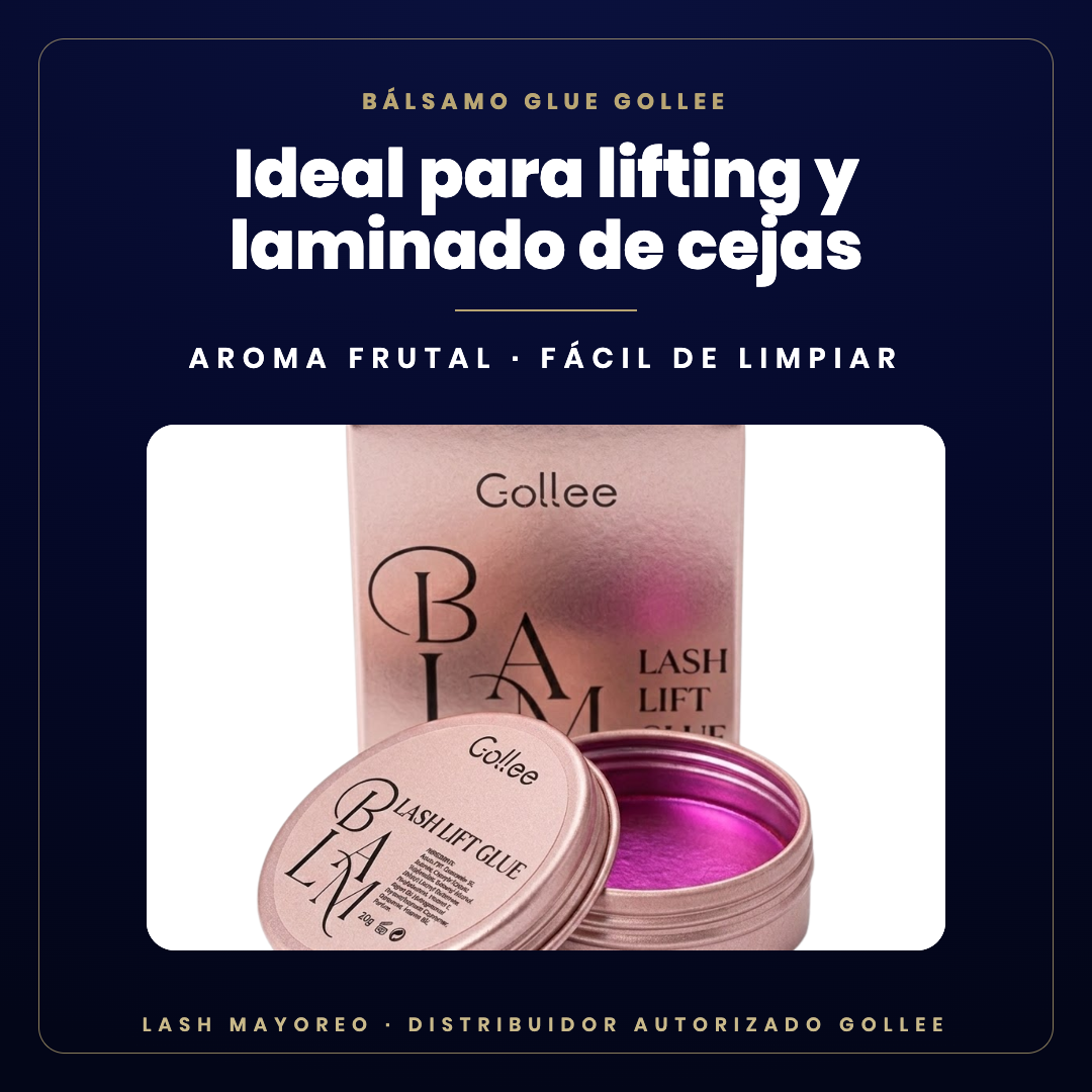 Bálsamo Glue lifting Gollee — ideal para | Lash Mayoreo