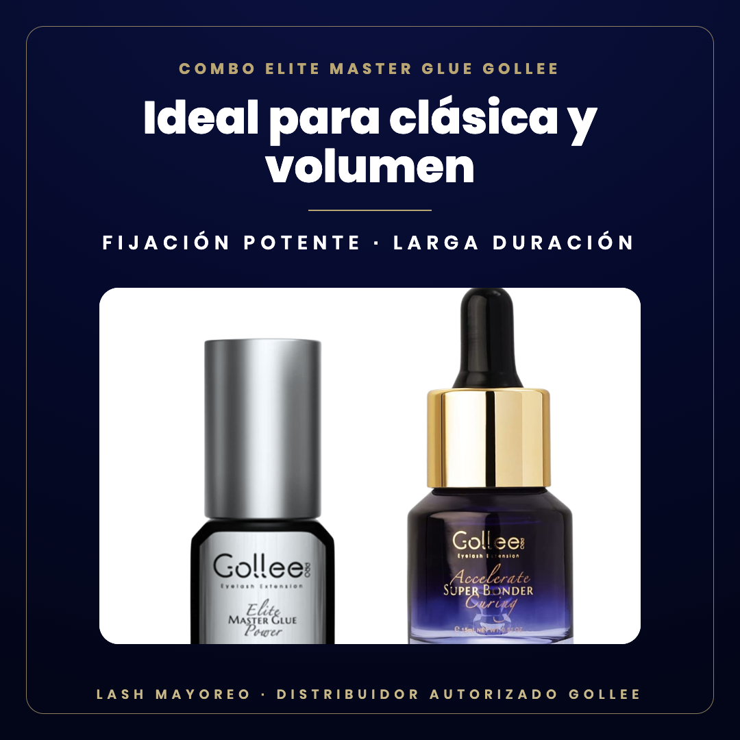 Combo Elite Master Glue + Súper Bonder Gollee — ideal para | Lash Mayoreo