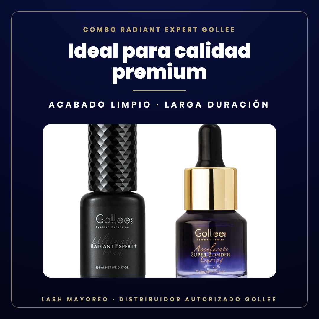 Combo Radiant Expert + Súper Bonder Gollee — ideal para | Lash Mayoreo