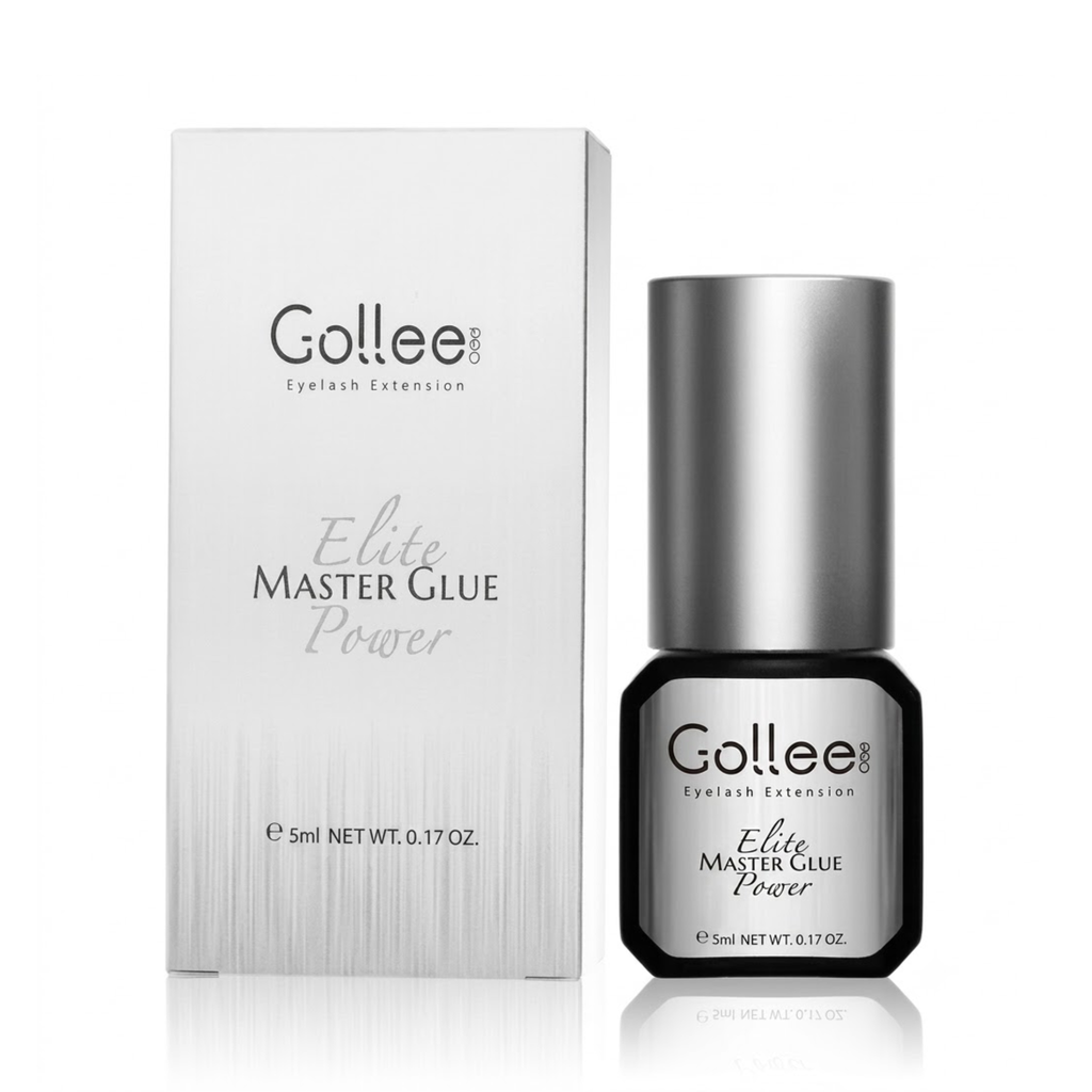 Gollee Elite Master Glue Power 5ml - Adhesivo De Pestañas Color Plateado