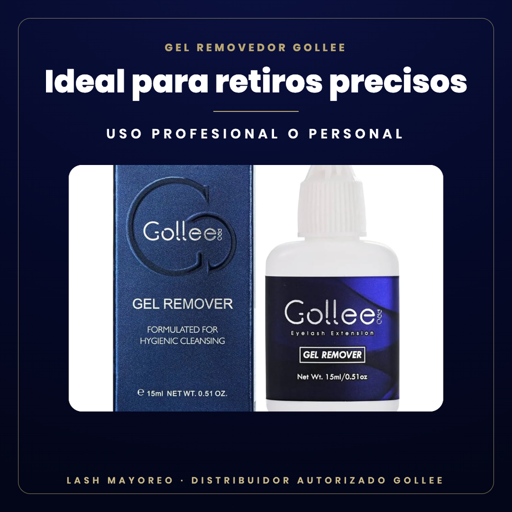 Gel Removedor de pestañas Gollee — ideal para | Lash Mayoreo