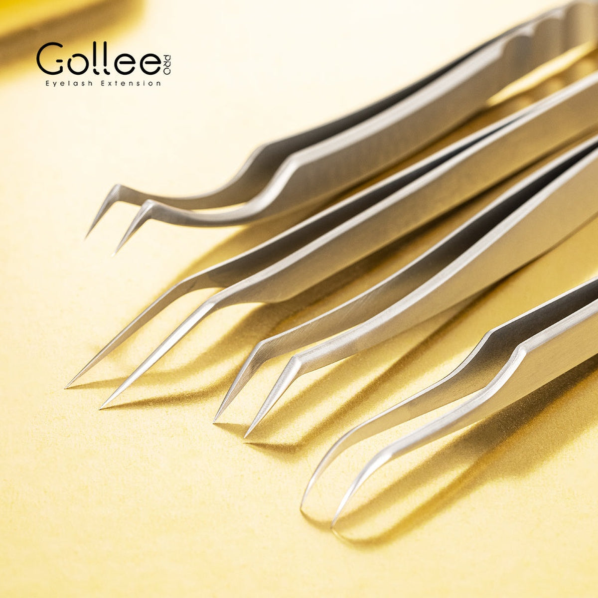 Pinza de Volumen para Extensiones de Pestañas Gollee M41 Fairy Finger 45° | Lash Mayoreo
