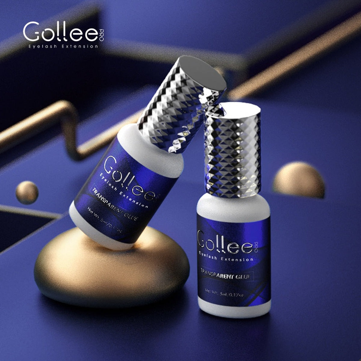 Adhesivo Transparente para Extensiones de Pestañas Gollee C01 5 ml | Lash Mayoreo
