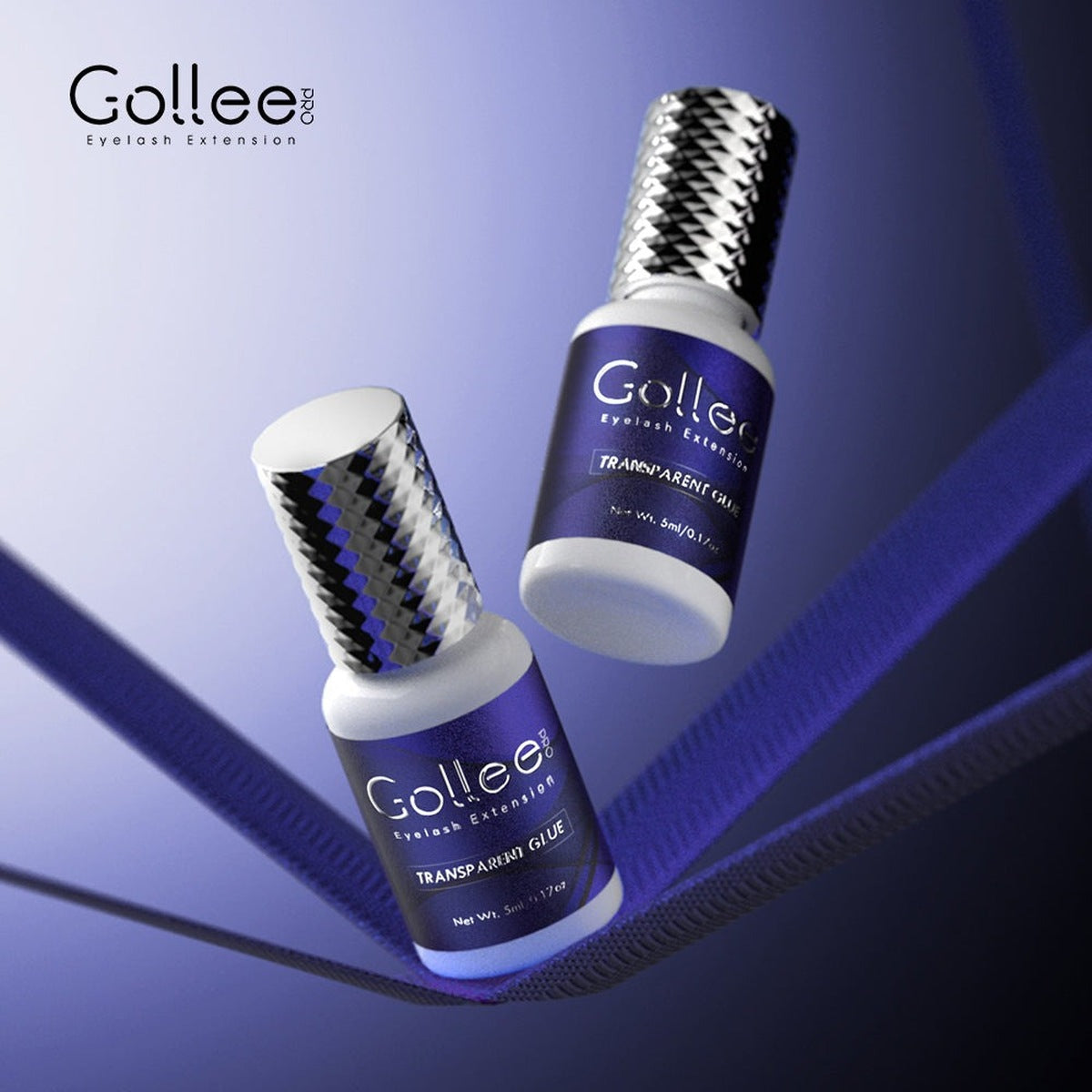 Adhesivo Transparente para Extensiones de Pestañas Gollee C01 5 ml | Lash Mayoreo