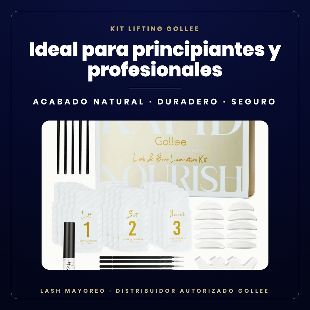 Kit Lifting pestañas y cejas Gollee — ideal para | Lash Mayoreo