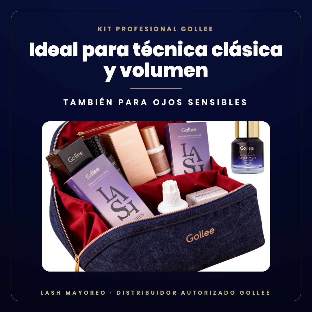 Kit Profesional extensiones de pestañas Gollee — ideal para | Lash Mayoreo