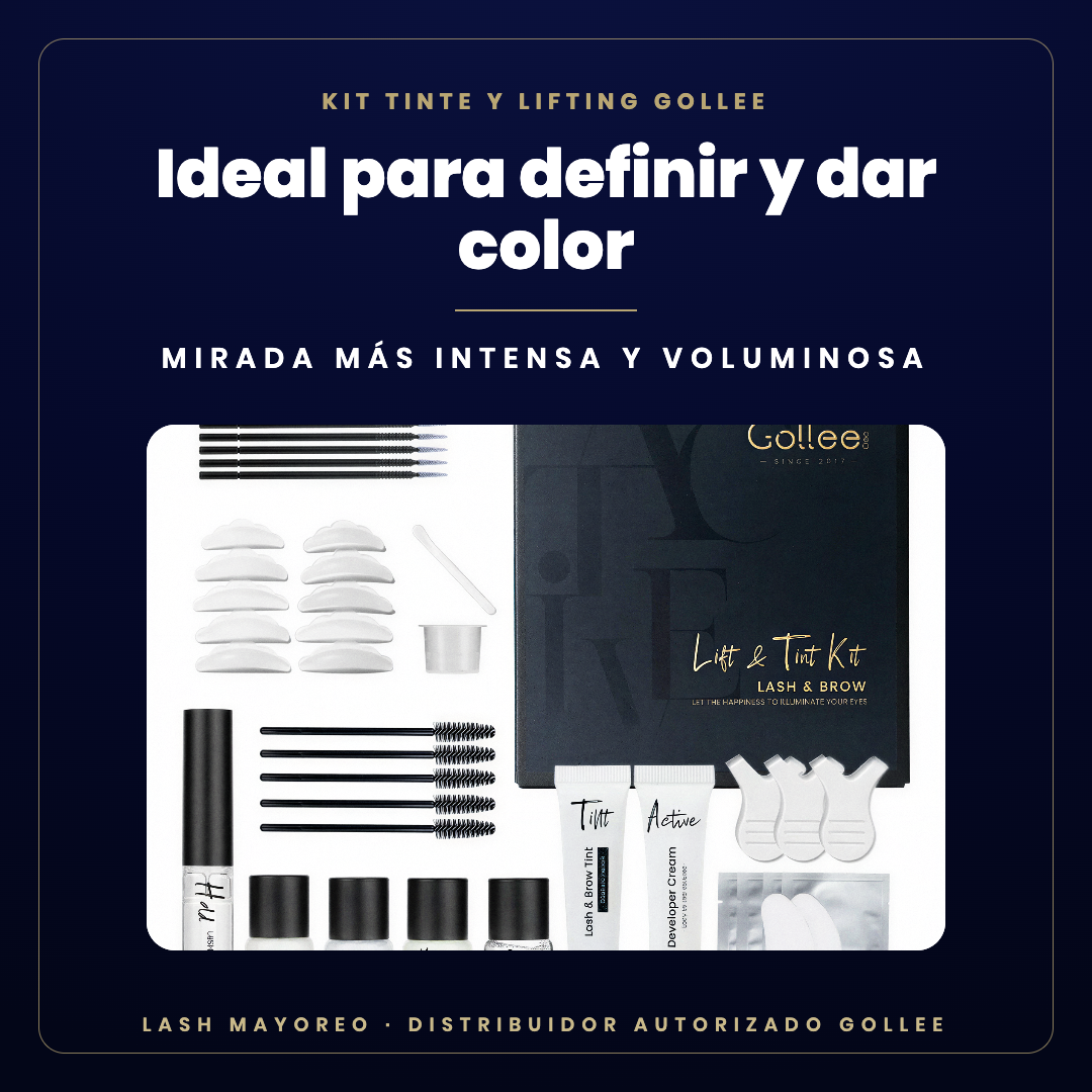 Kit de Tinte y Lifting Gollee — ideal para | Lash Mayoreo