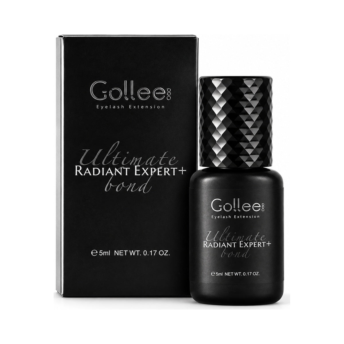 Adhesivo pegamento Gollee Radiant Expert para pestañas mink color negro — portada blanca | Lash Mayoreo