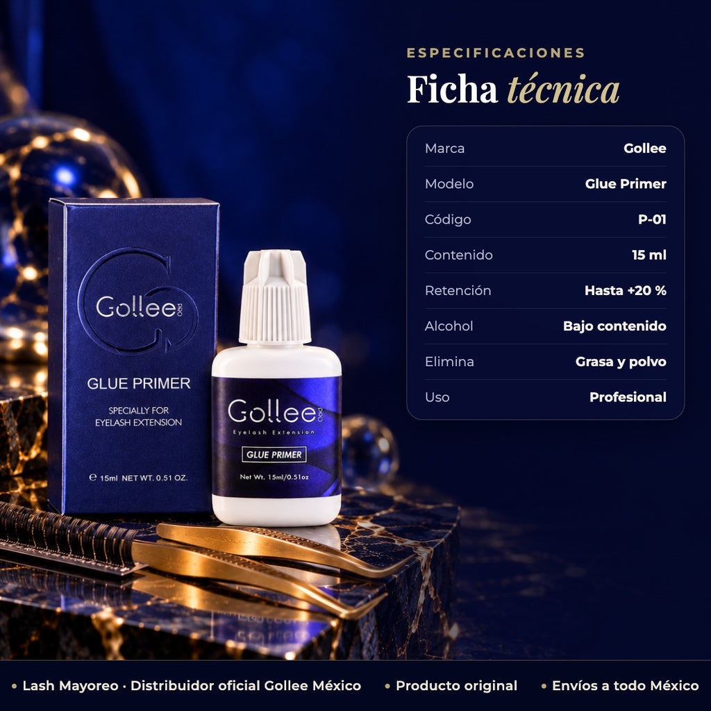 Primer Para Extensiones De Pestañas Gollee Pestañas Mink — ficha | Lash Mayoreo
