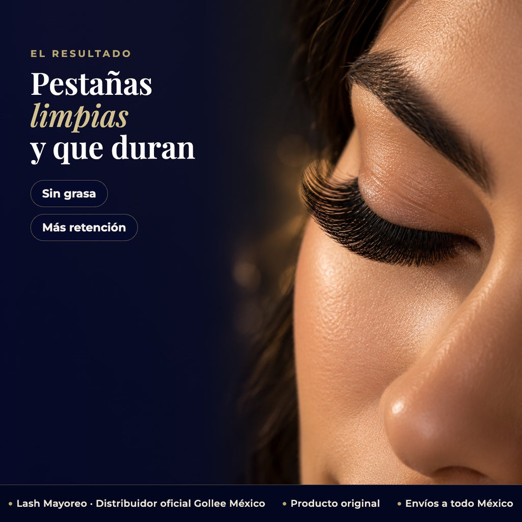 Lash Espuma Shampoo Limpiadora Extensiones Pestañas Gollee — resultado | Lash Mayoreo