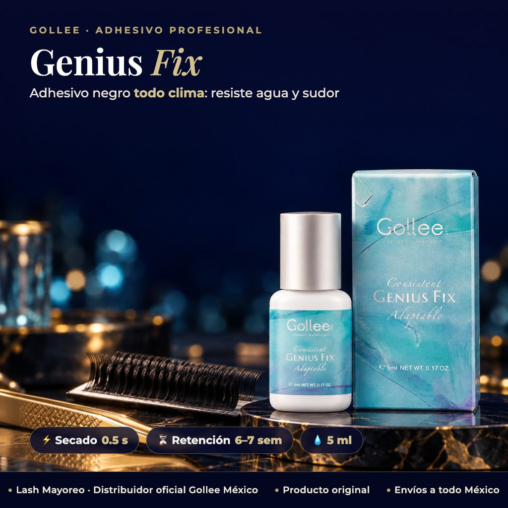 Adhesivo Pegamento Gollee Fix Genius Para Pestañas Mink Negro — hero | Lash Mayoreo