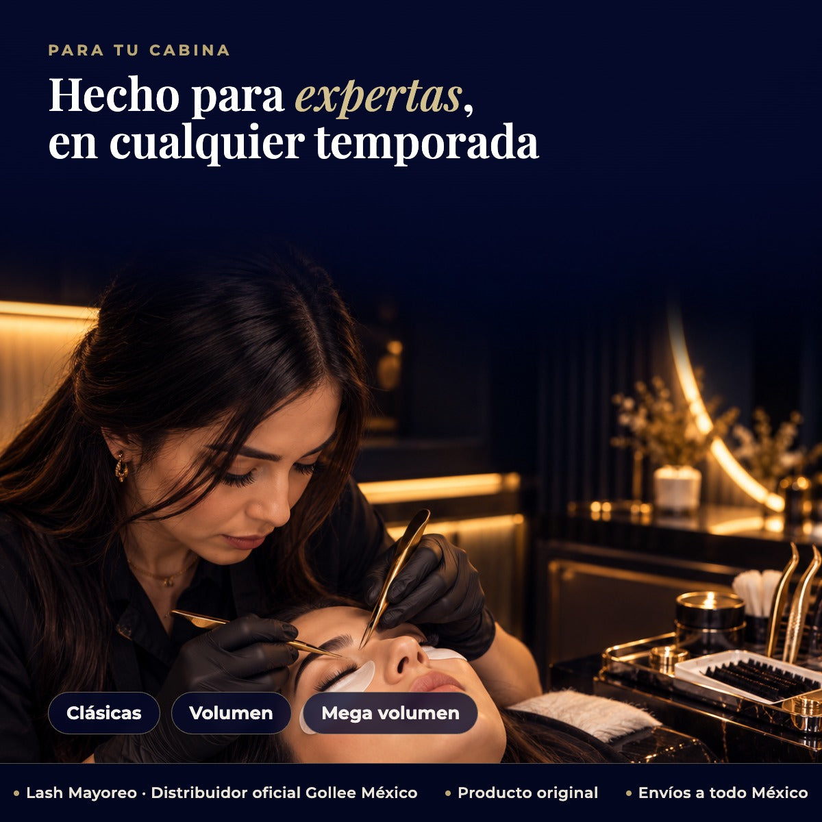 Adhesivo Pegamento Gollee Fix Genius Para Pestañas Mink Negro — estudio | Lash Mayoreo