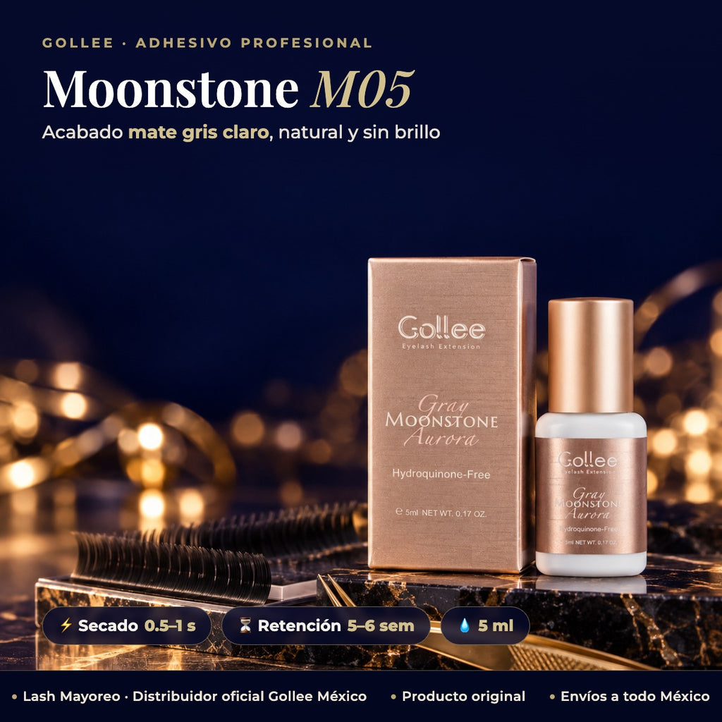 M05 Moonstone (Gray Aurora) Eyelash Extension Glue — hero | Lash Mayoreo