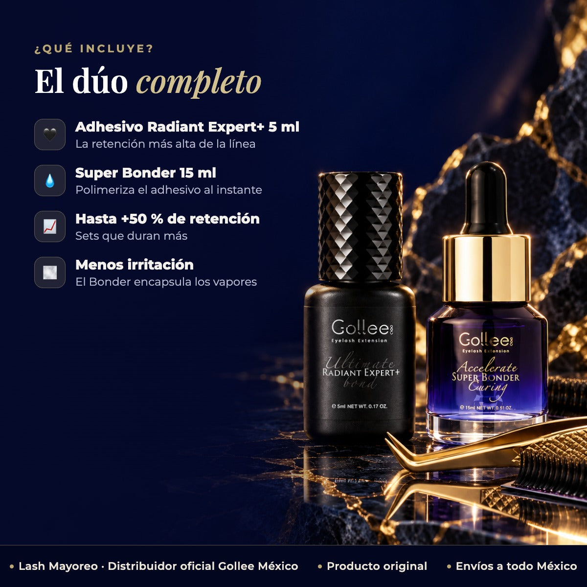 Adhesivo Radiant Expert Y Super Bonder – Extensión de Pestañas — beneficios | Lash Mayoreo
