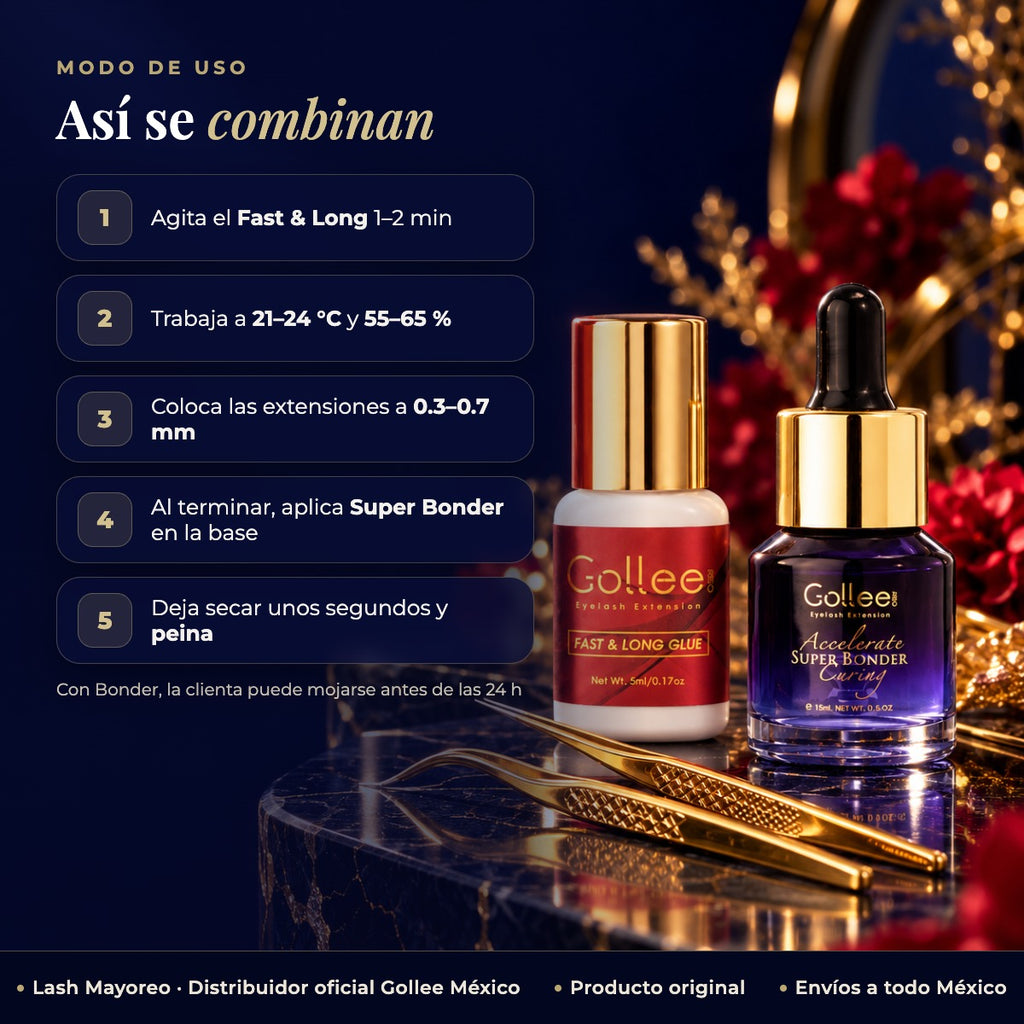 Adhesivo Fast & Long Y Super Bonder – Extensiones de Pestañas — modo de uso | Lash Mayoreo