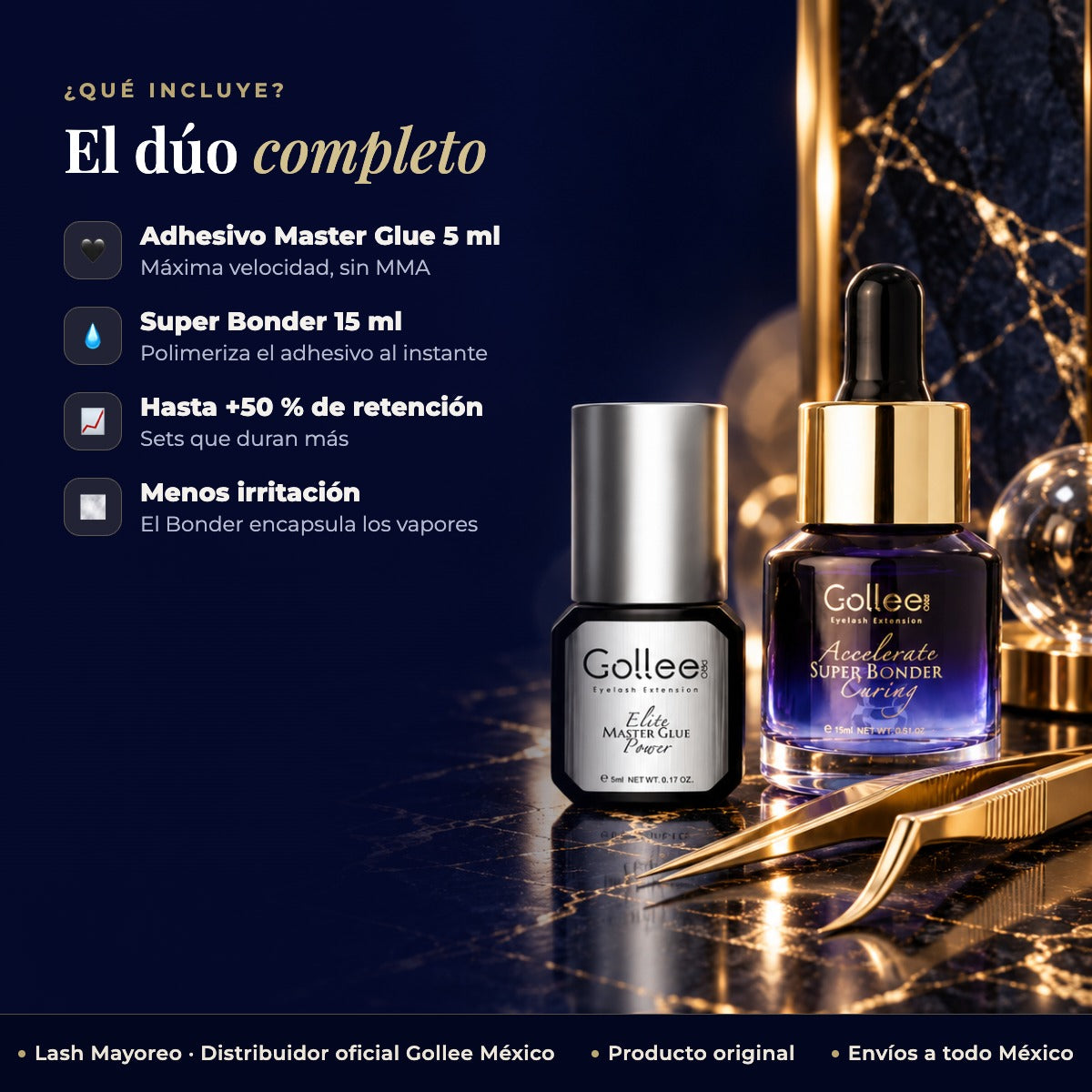 Adhesivo Master Elite Y Super Bonder – Extensiones de Pestañas — beneficios | Lash Mayoreo