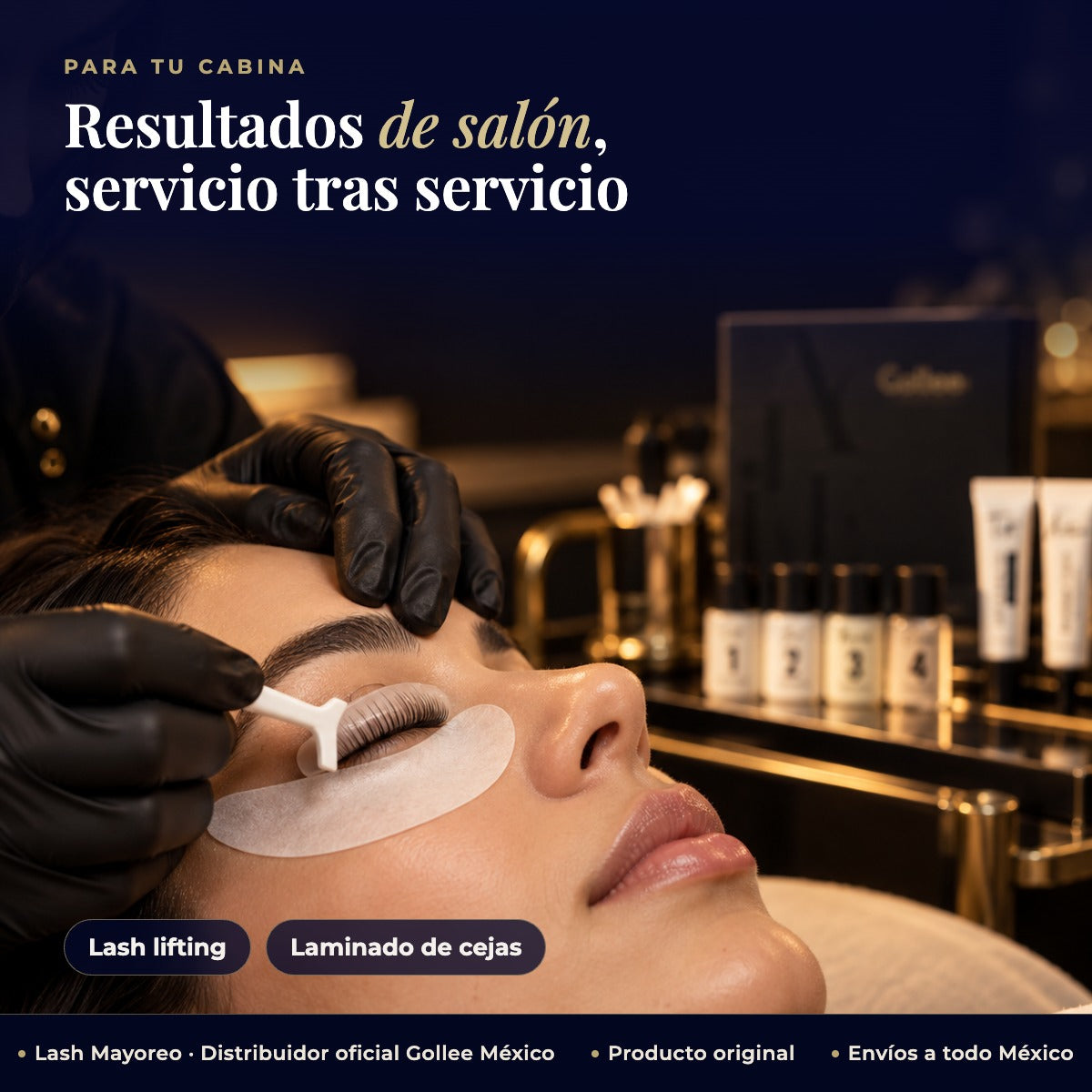 Bálsamo Glue para lifting de pestañas Gollee — estudio | Lash Mayoreo
