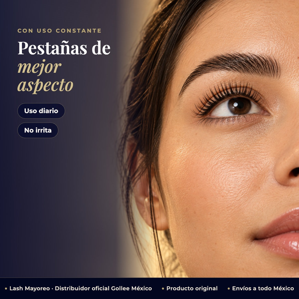 Suero Fortalecedor De Pestañas Gollee Eyelash Serum 6ml — resultado | Lash Mayoreo