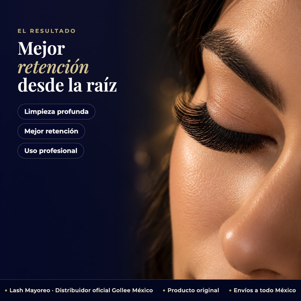 Limpiador Aceite Proteina Extensiones Pestanas Gollee 135ml — resultado | Lash Mayoreo