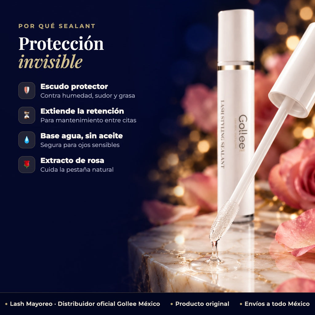 Sellador Extensiones Pestañas Retención Larga Duración 10ml — beneficios | Lash Mayoreo