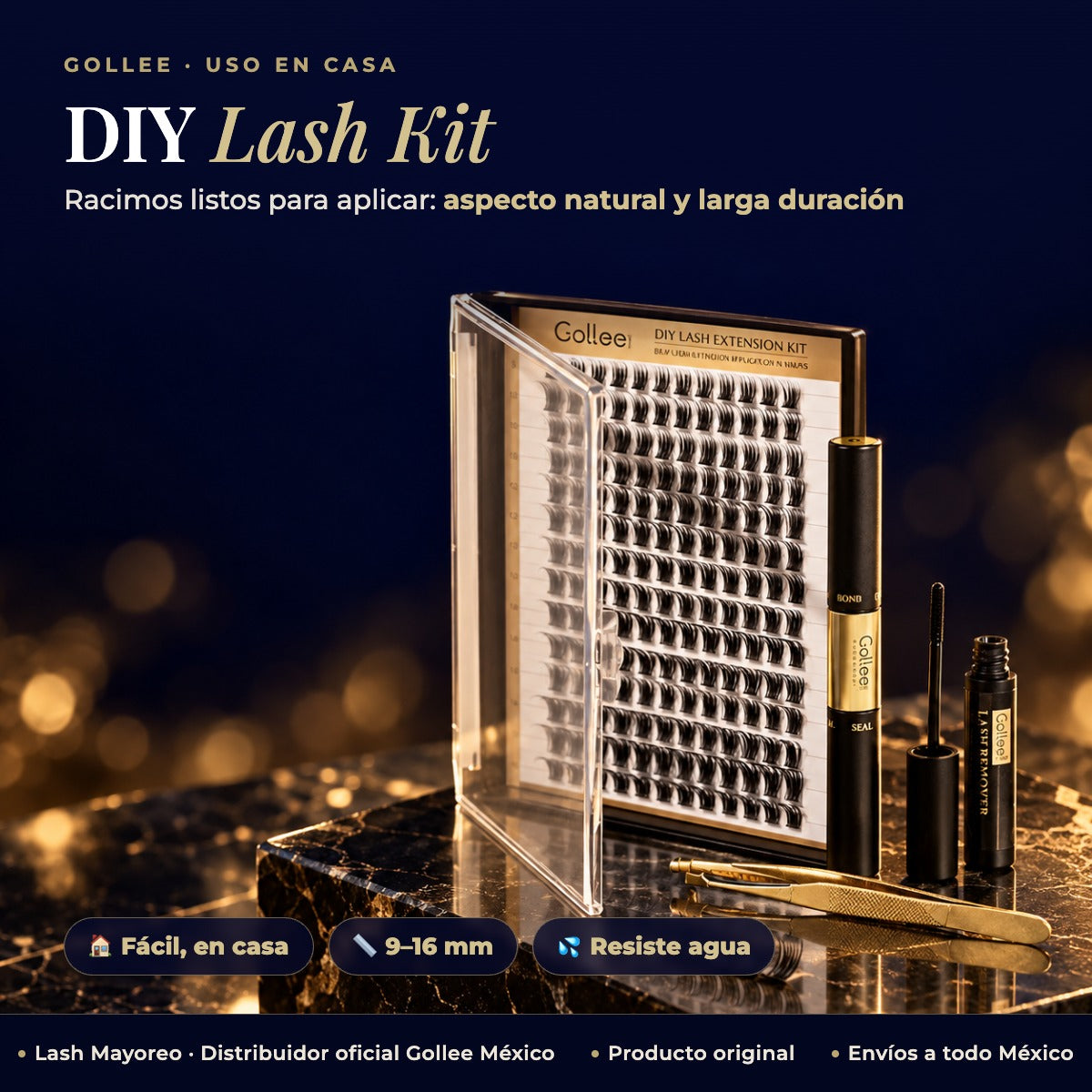 Pestañas Diy Golle Lash Extension Kit — hero | Lash Mayoreo