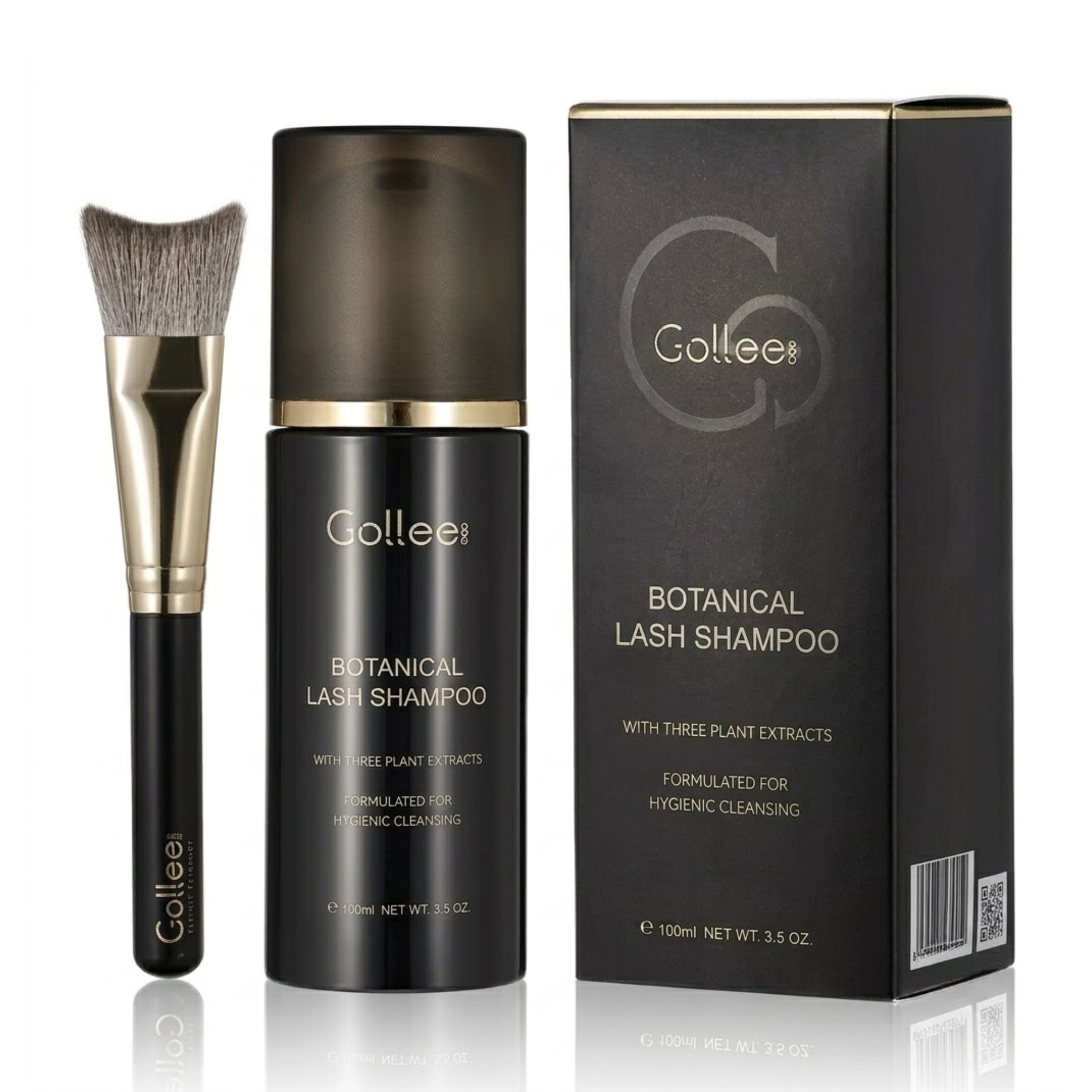 Lash Espuma Shampoo Limpiadora Extensiones Pestañas Gollee