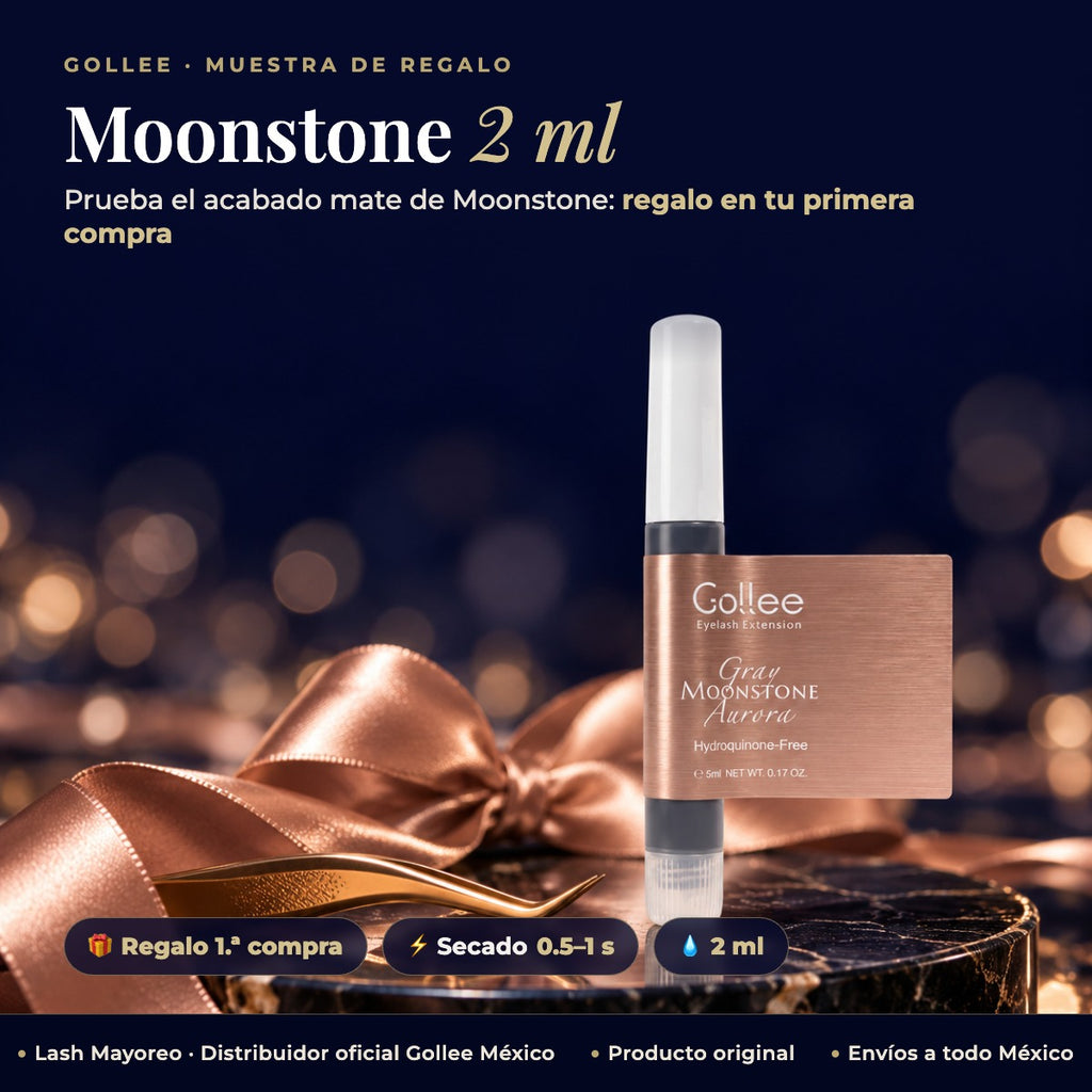 Muestra Adhesivo Moonstone 2 ml Gollee — Principal | Lash Mayoreo