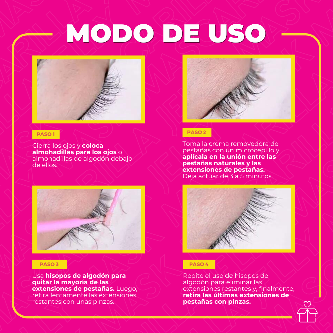 Removedor en Crema para Extensiones de Pestañas Gollee Crystal 10 g