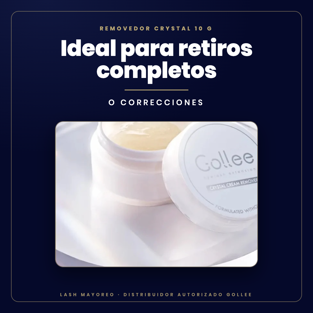 Removedor en Crema para Extensiones de Pestañas Gollee Crystal 10 g