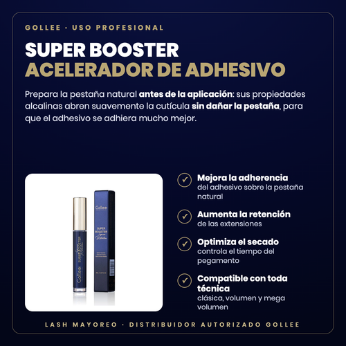 Super Booster acelerador Gollee — descripción y beneficios | Lash Mayoreo
